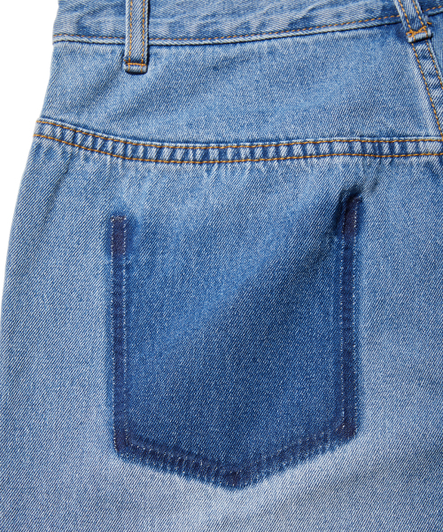 Express Holiday（エクスプレスホリデー）の「ホリデーストリングワイドデニムパンツ_ブルー（デニムパンツ・レディース・その他・S/M）」の5枚目の写真