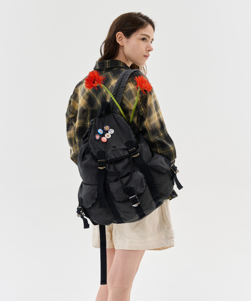 AECA(エイカ)の「AECA 90s 3POCKET WASHED BACKPACK-BLACK(バックパック/リュック・レディース・その他・FREE)」の18枚目の写真
