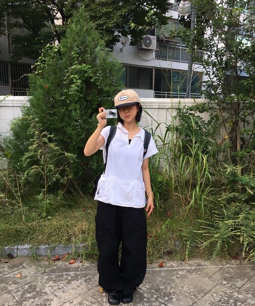 AECA(エイカ)の「AECA 90s 3POCKET WASHED BACKPACK-BLACK(バックパック/リュック・レディース・その他・FREE)」の2枚目の写真