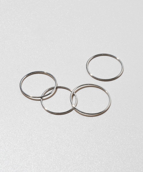 GOLDY(ゴールディ)の「【金属アレルギー軽減】4PCS スリム ステンレス セット リング(リング・レディース・シルバー系2/ゴールド系1/ゴールド系2/シルバー系1・FREE)」の7枚目の写真