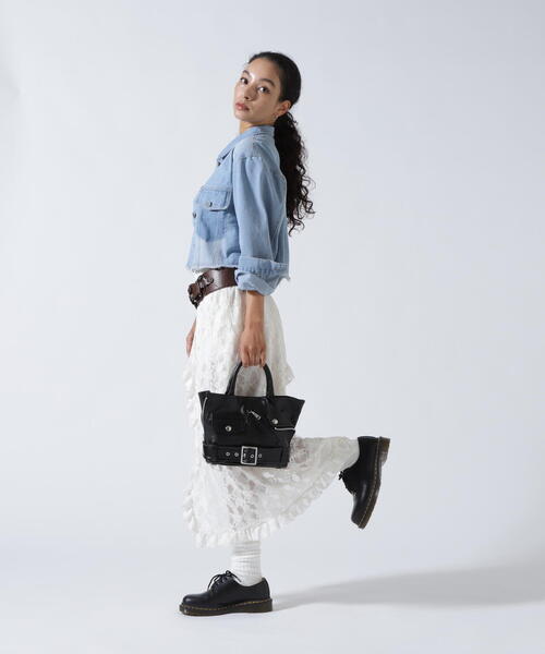 beautiful people（ビューティフルピープル）の「beautiful people/ビューティフルピープル/excerption riders kids tote bag（トートバッグ・レディース・ブラック・F）」の6枚目の写真