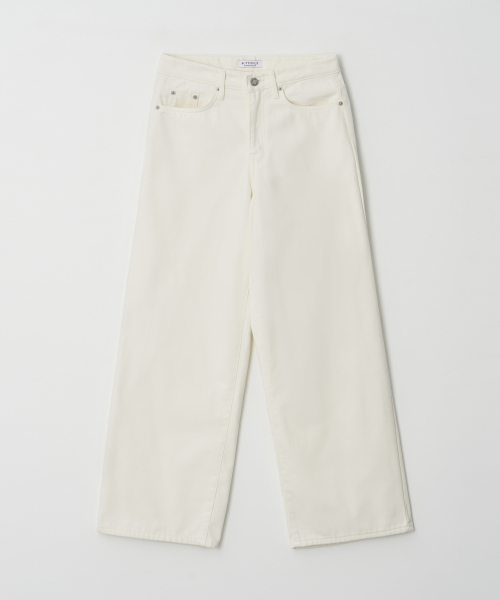 BUTTON UP(ボタンアップ)の「ベルベットワイドパンツ(クリーム)(その他パンツ・レディース・その他・S/M/L)」の1枚目の写真