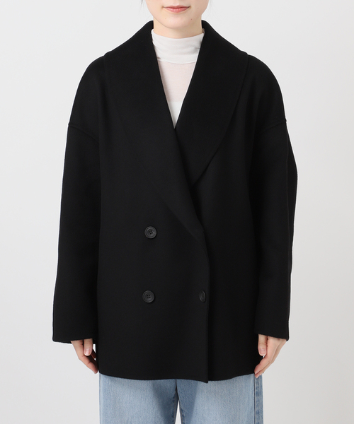 IENA（イエナ）の「《追加3》Super160 ショールカラーハーフコート（その他アウター・レディース・ブラック/ブラウン/ネイビー・36/38）」の19枚目の写真