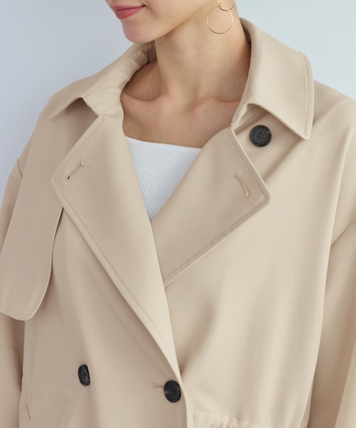 ROPE' PICNIC（ロペピクニック）の「ミドル丈トレンチコート/撥水・花粉ガード（トレンチコート・レディース・ベージュ/ネイビー/カーキ・FREE）」の22枚目の写真