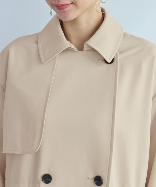 ROPE' PICNIC（ロペピクニック）の「ミドル丈トレンチコート/撥水・花粉ガード（トレンチコート・レディース・ベージュ/ネイビー/カーキ・FREE）」の21枚目の写真
