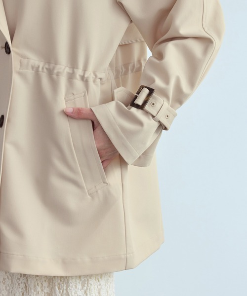 ROPE' PICNIC（ロペピクニック）の「ミドル丈トレンチコート/撥水・花粉ガード（トレンチコート・レディース・ベージュ/ネイビー/カーキ・FREE）」の18枚目の写真