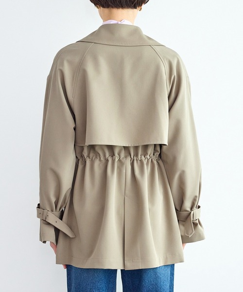 ROPE' PICNIC（ロペピクニック）の「ミドル丈トレンチコート/撥水・花粉ガード（トレンチコート・レディース・ベージュ/ネイビー/カーキ・FREE）」の12枚目の写真