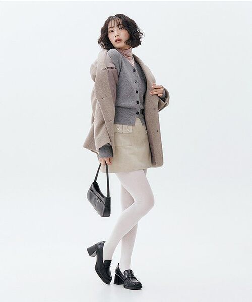 MUSINSA STANDARD WOMAN（ムシンサスタンダードウーマン）の「ウィメンズウールテンセルスリムタートルネック長袖Tシャツ[デザートピンク]（Tシャツ/カットソー・レディース・その他・X-SMALL/SMALL/MEDIUM/LARGE）」の8枚目の写真