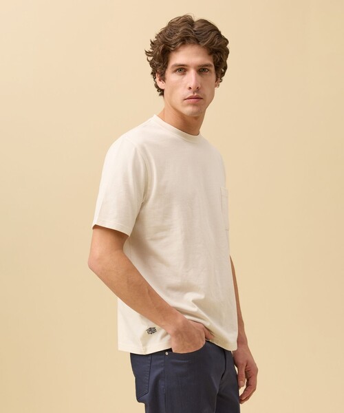 J.PRESS(ジェイプレス)の「【インナー推奨】オーバーダイ クルーネック Tシャツ(Tシャツ/カットソー・メンズ・ネイビー系/ホワイト系/グリーン系・X-LARGE/LARGE/MEDIUM)」の1枚目の写真