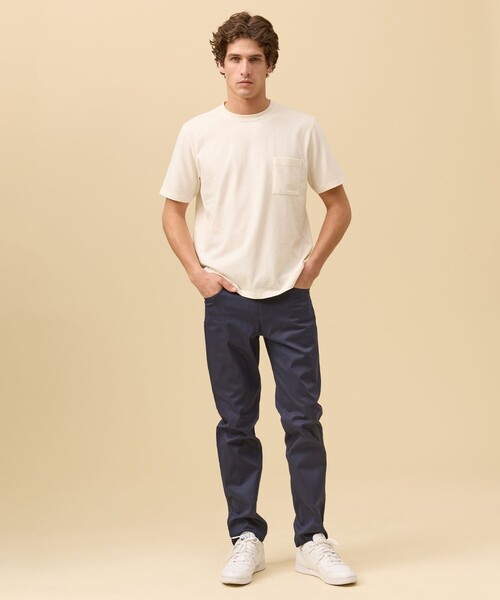 J.PRESS(ジェイプレス)の「【インナー推奨】オーバーダイ クルーネック Tシャツ(Tシャツ/カットソー・メンズ・ネイビー系/ホワイト系/グリーン系・X-LARGE/LARGE/MEDIUM)」の5枚目の写真