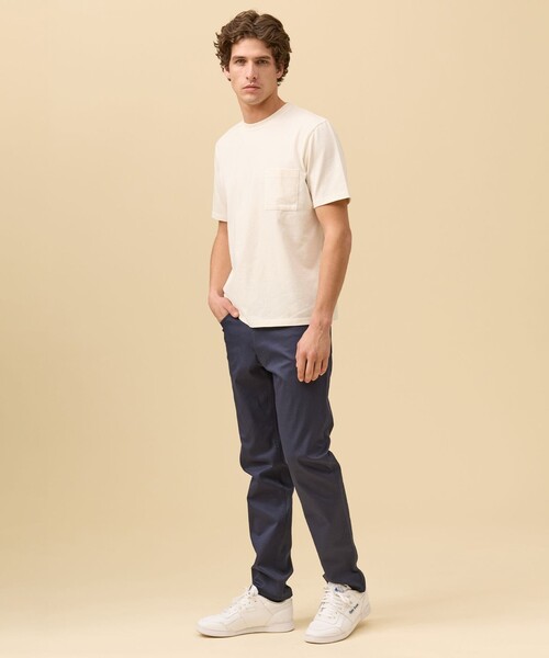 J.PRESS(ジェイプレス)の「【インナー推奨】オーバーダイ クルーネック Tシャツ(Tシャツ/カットソー・メンズ・ネイビー系/ホワイト系/グリーン系・X-LARGE/LARGE/MEDIUM)」の6枚目の写真