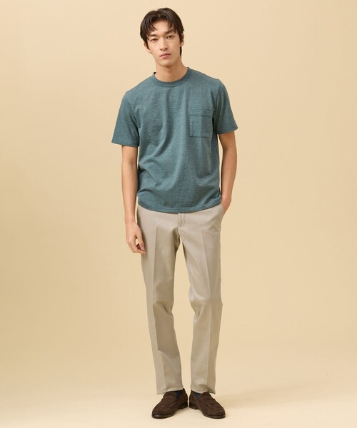 J.PRESS(ジェイプレス)の「【インナー推奨】オーバーダイ クルーネック Tシャツ(Tシャツ/カットソー・メンズ・ネイビー系/ホワイト系/グリーン系・X-LARGE/LARGE/MEDIUM)」の22枚目の写真