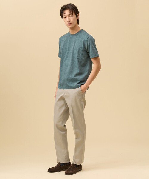 J.PRESS(ジェイプレス)の「【インナー推奨】オーバーダイ クルーネック Tシャツ(Tシャツ/カットソー・メンズ・ネイビー系/ホワイト系/グリーン系・X-LARGE/LARGE/MEDIUM)」の21枚目の写真