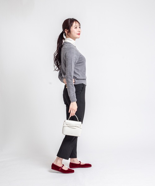 tov（トーヴ）の「【TOV】ハンドバッグ ショルダーバッグ　MIMI MINI　2WAY（ショルダーバッグ・レディース・ブラック/ベージュ/ピンク/ミント/ホワイト/ブラウン・FREE）」の17枚目の写真