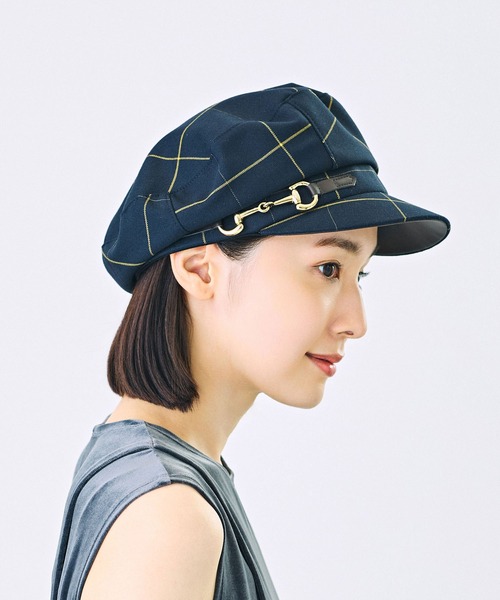 CA4LA（カシラ）の「ANNE ETE 6（キャスケット・レディース・ブラック/ベージュ/ネイビー・ONESIZE）」の4枚目の写真