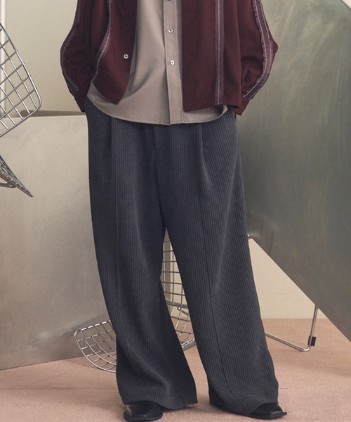 セール】《UNISEX》Chenille Yarn Corduroy Prime-Wide Easy Pants