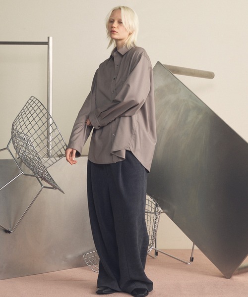 MAISON SPECIAL(メゾンスペシャル)の「《UNISEX》Chenille Yarn Corduroy Prime-Wide Easy Pants/モールコーデュロイプライムワイドイージーパンツ【MAISON SPECIAL/メゾンスペシャル】(その他パンツ・メンズ・アイボリー/ブラック/ライトブルー/チャコールグレー・0/1/2)」の5枚目の写真