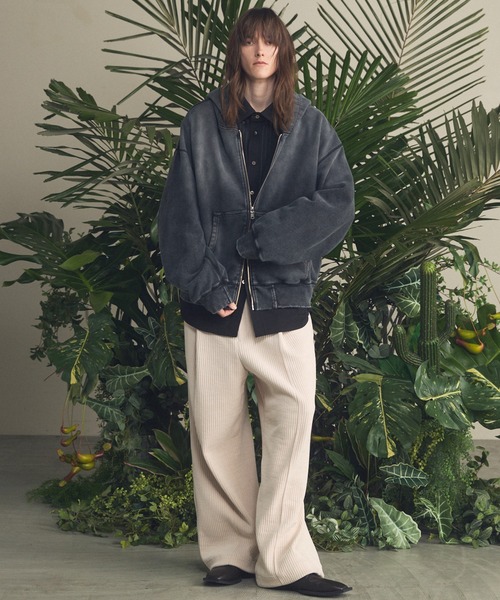 MAISON SPECIAL(メゾンスペシャル)の「《UNISEX》Chenille Yarn Corduroy Prime-Wide Easy Pants/モールコーデュロイプライムワイドイージーパンツ【MAISON SPECIAL/メゾンスペシャル】(その他パンツ・メンズ・アイボリー/ブラック/ライトブルー/チャコールグレー・0/1/2)」の8枚目の写真
