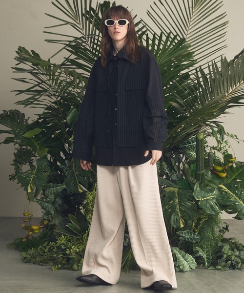 MAISON SPECIAL(メゾンスペシャル)の「《UNISEX》Chenille Yarn Corduroy Prime-Wide Easy Pants/モールコーデュロイプライムワイドイージーパンツ【MAISON SPECIAL/メゾンスペシャル】(その他パンツ・メンズ・アイボリー/ブラック/ライトブルー/チャコールグレー・0/1/2)」の7枚目の写真