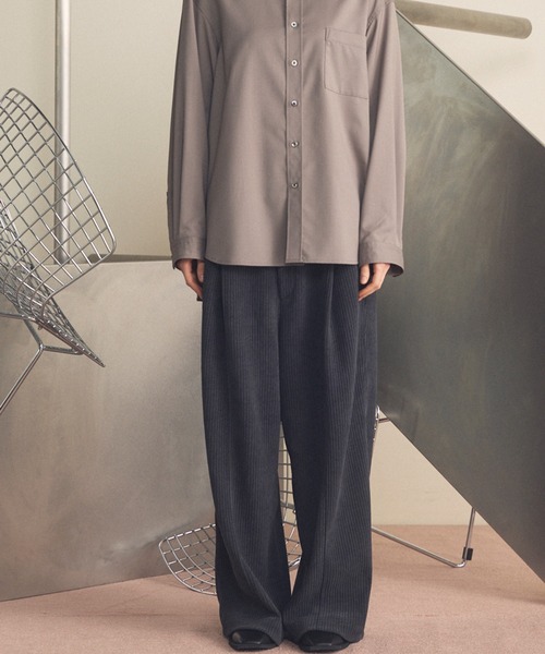 MAISON SPECIAL(メゾンスペシャル)の「《UNISEX》Chenille Yarn Corduroy Prime-Wide Easy Pants/モールコーデュロイプライムワイドイージーパンツ【MAISON SPECIAL/メゾンスペシャル】(その他パンツ・メンズ・アイボリー/ブラック/ライトブルー/チャコールグレー・0/1/2)」の12枚目の写真