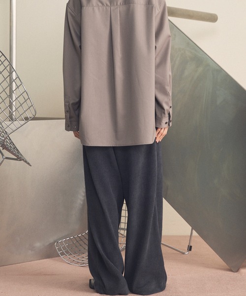 MAISON SPECIAL(メゾンスペシャル)の「《UNISEX》Chenille Yarn Corduroy Prime-Wide Easy Pants/モールコーデュロイプライムワイドイージーパンツ【MAISON SPECIAL/メゾンスペシャル】(その他パンツ・メンズ・アイボリー/ブラック/ライトブルー/チャコールグレー・0/1/2)」の14枚目の写真