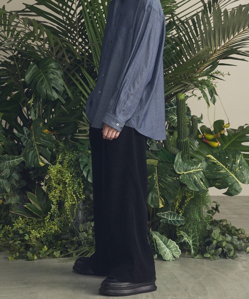 MAISON SPECIAL(メゾンスペシャル)の「《UNISEX》Chenille Yarn Corduroy Prime-Wide Easy Pants/モールコーデュロイプライムワイドイージーパンツ【MAISON SPECIAL/メゾンスペシャル】(その他パンツ・メンズ・アイボリー/ブラック/ライトブルー/チャコールグレー・0/1/2)」の19枚目の写真
