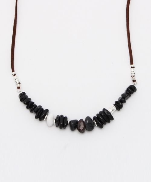 チャイハネ(チャイハネ)の「【チャイハネ】ニュートリアMEN'Sネックレス(ネックレス・メンズ・ターコイズブルー/ブラック・FREE)」の2枚目の写真