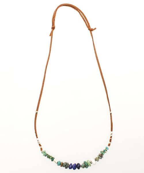 チャイハネ(チャイハネ)の「【チャイハネ】ニュートリアMEN'Sネックレス(ネックレス・メンズ・ターコイズブルー/ブラック・FREE)」の9枚目の写真