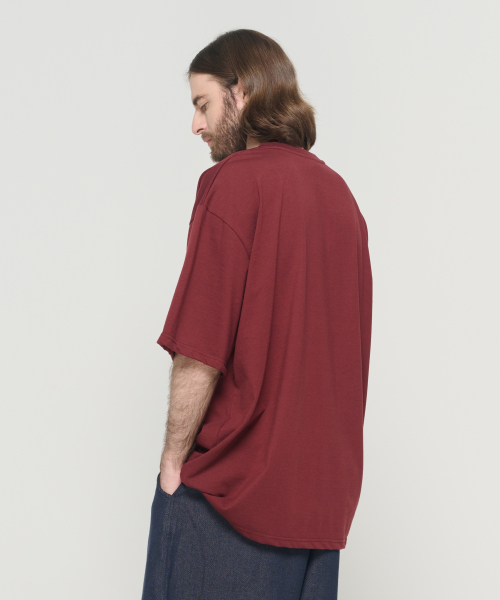 CARGOBROS(カーゴブロス)の「(ビッグサイズ) テックポイント半袖Tシャツ (ワイン)(Tシャツ/カットソー・メンズ・その他・FREE)」の8枚目の写真