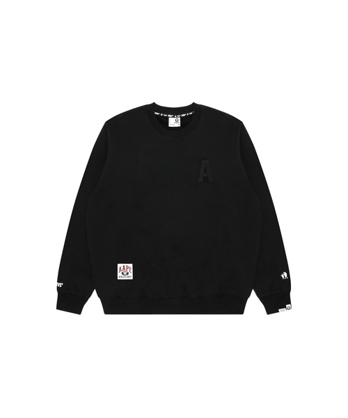 AAPE BY A BATHING APE（エーエイプバイアベイシングエイプ）の「AAPE MAIN CREW NECK SWEAT（スウェット・メンズ・アイボリー/ブラック・MEDIUM/X-LARGE/LARGE/SMALL/XX-LARGE）」の2枚目の写真