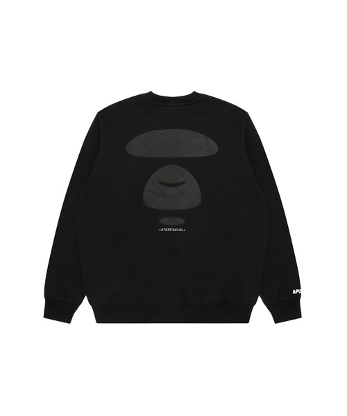 AAPE BY A BATHING APE（エーエイプバイアベイシングエイプ）の「AAPE MAIN CREW NECK SWEAT（スウェット・メンズ・アイボリー/ブラック・MEDIUM/X-LARGE/LARGE/SMALL/XX-LARGE）」の6枚目の写真