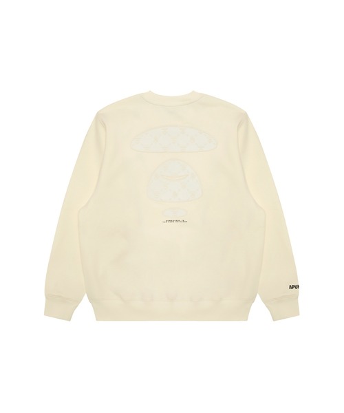 AAPE BY A BATHING APE（エーエイプバイアベイシングエイプ）の「AAPE MAIN CREW NECK SWEAT（スウェット・メンズ・アイボリー/ブラック・MEDIUM/X-LARGE/LARGE/SMALL/XX-LARGE）」の3枚目の写真