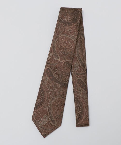 ★ ハマのGM★SHIPS ペイズリー　ネクタイ　ブラウン ☆ ハマのGM☆SHIPS ペイズリー ネクタイ ブラウン 61:ペイズリー
