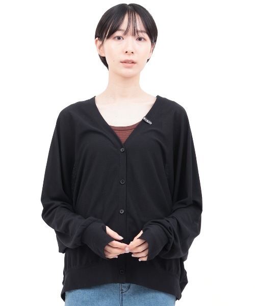 チチカカ（チチカカ）の「UVカット梨地ドルマンカーディガン（カーディガン/ボレロ・レディース・グレー/ブラック/ホワイト・FREE）」の8枚目の写真