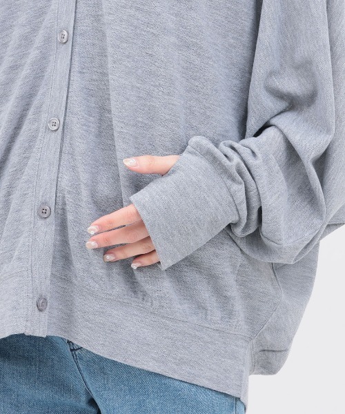 チチカカ（チチカカ）の「UVカット梨地ドルマンカーディガン（カーディガン/ボレロ・レディース・グレー/ブラック/ホワイト・FREE）」の13枚目の写真