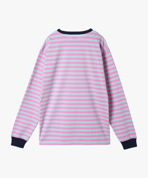 agnes b.(アニエスベー)の「agnes b. × HH L/S Marine Border Tee(Tシャツ/カットソー・レディース・ブルー系その他・LARGE/MEDIUM/X-LARGE/SMALL)」の2枚目の写真