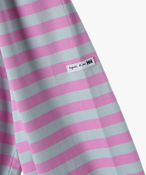agnes b.(アニエスベー)の「agnes b. × HH L/S Marine Border Tee(Tシャツ/カットソー・レディース・ブルー系その他・LARGE/MEDIUM/X-LARGE/SMALL)」の6枚目の写真