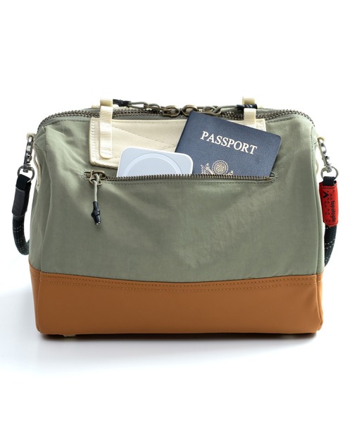 Topologie（トポロジー）の「Boston Bag Medium（ボストン バッグ ミディアム）（ボストンバッグ・レディース・ブラック/ホワイト/グリーン・ONE SIZE）」の19枚目の写真