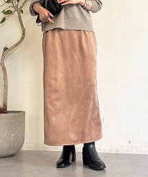 スエードIラインスカート