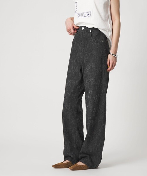 CITEN（シテン）の「＜CITEN＞ダメージデニムストレートパンツ ブラック（デニムパンツ・レディース・ブラック・L/M/S）」の9枚目の写真