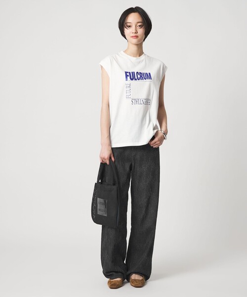 CITEN（シテン）の「＜CITEN＞ダメージデニムストレートパンツ ブラック（デニムパンツ・レディース・ブラック・L/M/S）」の10枚目の写真