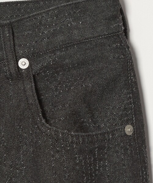 CITEN（シテン）の「＜CITEN＞ダメージデニムストレートパンツ ブラック（デニムパンツ・レディース・ブラック・L/M/S）」の3枚目の写真