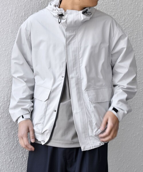SHIPS any(シップス エニィ)の「SHIPS any:〈撥水加工〉タスラン SOLOTEX(R) ショート マウンテンパーカー 26SS◇(マウンテンパーカー・メンズ・ネイビー/ライトグレー/ブラック・SMALL/MEDIUM/LARGE/X-LARGE)」の17枚目の写真