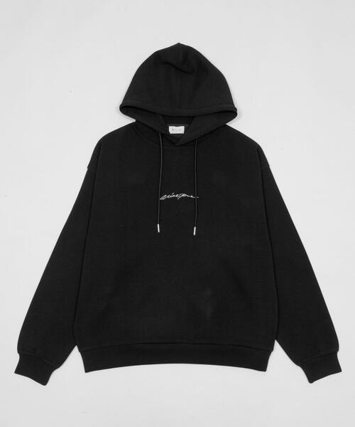 BROWNY（ブラウニー）の「BROWNY/【26年春夏新作】ワンポイントプルパーカー（パーカー・メンズ・ホワイト/ブラック・MEDIUM/LARGE）」の5枚目の写真