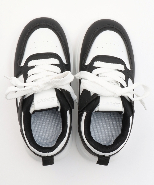 minimal(ミニマル)の「面ファスナースニーカー(スニーカー・キッズ・オフホワイト/ブラック・18cm/20cm/19cm)」の12枚目の写真