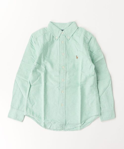 POLO RALPH LAUREN CHILDRENSWEAR(ポロ ラルフ ローレン チルドレンズウェア)の「アイコニック オックスフォード シャツ(シャツ/ブラウス・キッズ・グリーン・L/M/S/XL)」の4枚目の写真