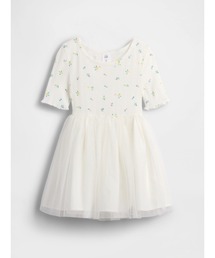 GAP（ギャップ）の「ポインテール&チュール ミックスメディア ワンピース (幼児・ベビー)（ワンピース）」