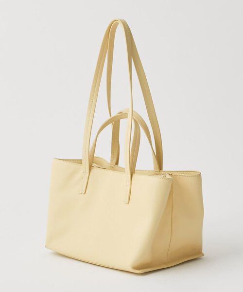 Whim Gazette（ウィムガゼット）の「【Hoaw.】WIDE HANDBAG S（トートバッグ・レディース・ブラック/レモンイエロー/モカ・FREE）」の5枚目の写真