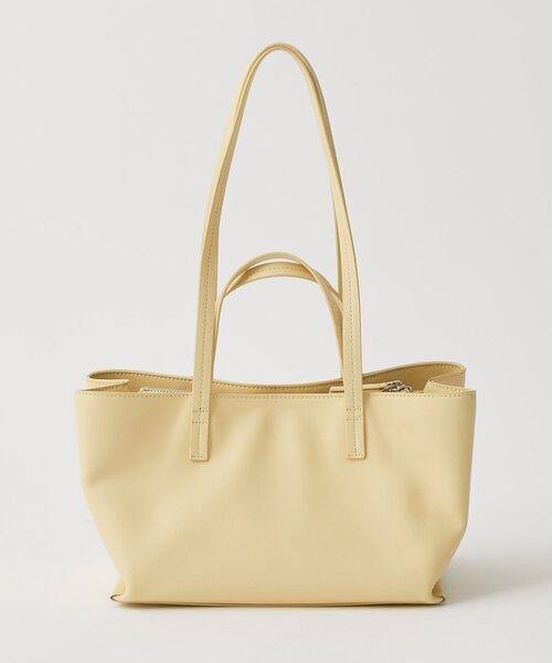 Whim Gazette（ウィムガゼット）の「【Hoaw.】WIDE HANDBAG S（トートバッグ・レディース・ブラック/レモンイエロー/モカ・FREE）」の6枚目の写真