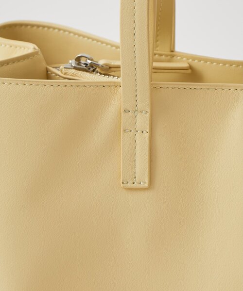Whim Gazette（ウィムガゼット）の「【Hoaw.】WIDE HANDBAG S（トートバッグ・レディース・ブラック/レモンイエロー/モカ・FREE）」の8枚目の写真